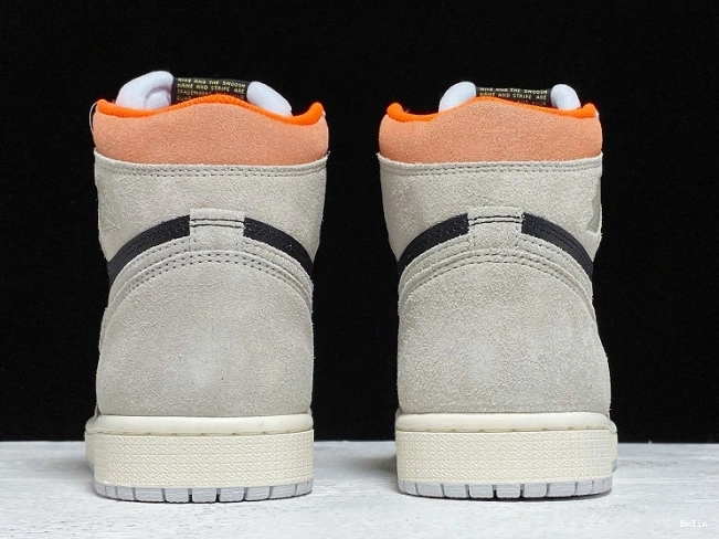 Bmlin Shoes Grey 1 Neutral Retro Air OG Jordan High 555088-018 0724